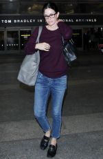 COURTENEY COX at LAX Airport in Los Angeles 05/23/2016