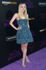 DAKOTA FANNING at ‘The Neon Demon’ Premiere in Los Angeles 06/14/2016