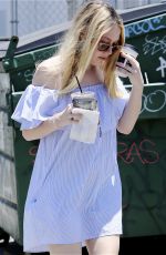 DAKOTA FANNING Out and About in Los Angeles 06/19/2016