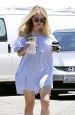 DAKOTA FANNING Out and About in Los Angeles 06/19/2016