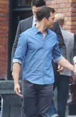 DAKOTA JOHNSON on the Set of "Fifty Shades Freed
