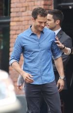 DAKOTA JOHNSON on the Set of "Fifty Shades Freed