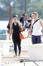 DEMI LOVATO at a Dock in Miami 06/27/2016
