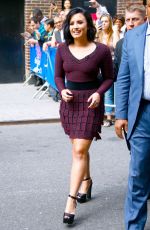 DEMI LOVATO at Late Late Show with James Coreden in New York 06/16/2016
