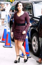 DEMI LOVATO at Late Late Show with James Coreden in New York 06/16/2016