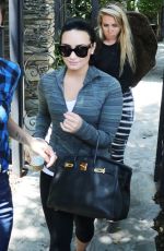 DEMI LOVATO Heading to a Gym West Hollywood 06/07/2016