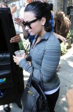 DEMI LOVATO Heading to a Gym West Hollywood 06/07/2016