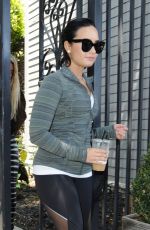 DEMI LOVATO Heading to a Gym West Hollywood 06/07/2016