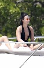 DEMI LOVATO in Swimsuit at a Boat in Miami 06/27/2016