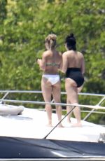 DEMI LOVATO in Swimsuit at a Boat in Miami 06/27/2016