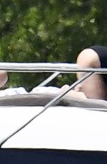 DEMI LOVATO in Swimsuit at a Boat in Miami 06/27/2016