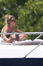 DEMI LOVATO in Swimsuit at a Boat in Miami 06/27/2016