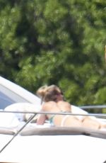 DEMI LOVATO in Swimsuit at a Boat in Miami 06/27/2016