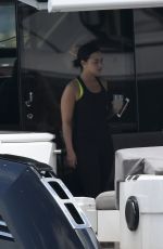 DEMI LOVATO in Swimsuit at a Boat in Miami 06/27/2016