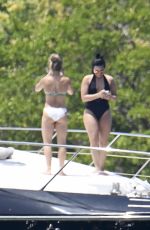 DEMI LOVATO in Swimsuit at a Boat in Miami 06/27/2016