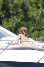 DEMI LOVATO in Swimsuit at a Boat in Miami 06/27/2016