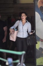 DEMI LOVATO Leaves a Gym in Los Angeles 06/08/2016