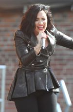 DEMI LOVATO Performs at GMA Summer Concert Series in Central Park in New York 06/17/2016