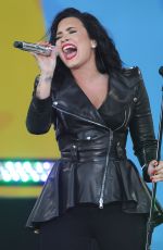 DEMI LOVATO Performs at GMA Summer Concert Series in Central Park in New York 06/17/2016