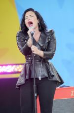 DEMI LOVATO Performs at GMA Summer Concert Series in Central Park in New York 06/17/2016