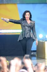 DEMI LOVATO Performs at GMA Summer Concert Series in Central Park in New York 06/17/2016