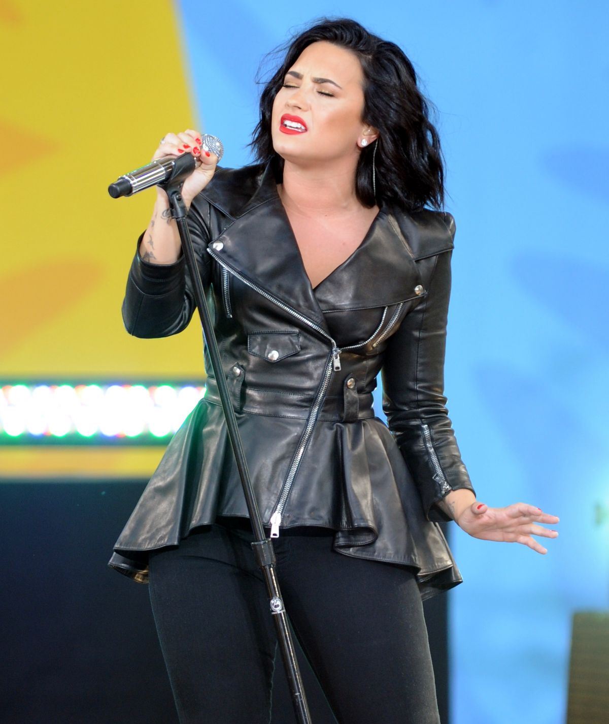 DEMI LOVATO Performs at GMA Summer Concert Series in Central Park in ...