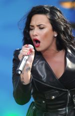 DEMI LOVATO Performs at GMA Summer Concert Series in Central Park in New York 06/17/2016