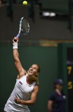 DOMINIKA CIBULKOVA at 1st Round at Wimbledon Tennis Championships in London 06/27/2016