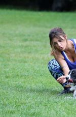 ELISABETTA CANALIS on the Set of a Commercial in Park in Milan 06/29/2016