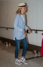 ELIZABETH BANKS at LAX Airport in Los Angeles 06/08/2016