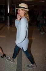 ELIZABETH BANKS at LAX Airport in Los Angeles 06/08/2016
