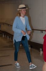 ELIZABETH BANKS at LAX Airport in Los Angeles 06/08/2016