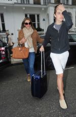ELIZABETH HURLEY Out in London 06/01/2016