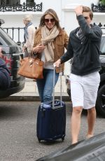ELIZABETH HURLEY Out in London 06/01/2016
