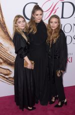 ELIZABETH, MARY-KATE and ASHLEY OLSEN at CFDA Fashion Awards in New York 06/06/2016