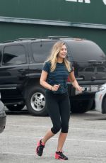 ELIZABETH OLSEN Arrives at a Gym in West Hollywood 06/24/2016