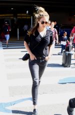 ELIZABETH OLSEN at LAX Airport in Los Angeles 06/07/2016
