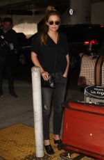 ELIZABETH OLSEN at Los Angeles International Airport 06/07/2016