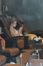 ELLE FANNING at a Nail Salon in Beverly Hills 06/25/2016