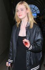 ELLE FANNING at LAX Airport in Los Angeles 06/23/2016
