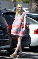 ELLE FANNING Out in West Hollywood 06/27/2016