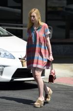 ELLE FANNING Out in West Hollywood 06/27/2016