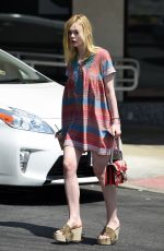 ELLE FANNING Out in West Hollywood 06/27/2016