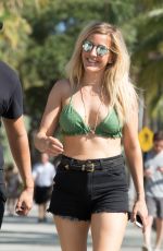 ELLIE GOULDING in Bikini Top Out in Miami 06/27/2016