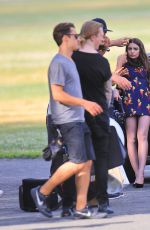 EMILY RATAJKOWSKI on the Set of a Photoshoot with a 1968 Cadillac Fleetwood 06/29/2016
