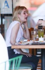 EMMA ROBERTS at California Roll & Sushi Fish in Los Angeles 06/12/2016