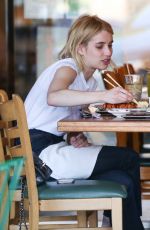 EMMA ROBERTS at California Roll & Sushi Fish in Los Angeles 06/12/2016