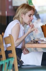 EMMA ROBERTS at California Roll & Sushi Fish in Los Angeles 06/12/2016