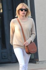 EMMA ROBERTS Gets a New Color and Hair Cut at Nine Zero One Salon in West Hollywood 06/10/2016