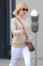 EMMA ROBERTS Gets a New Color and Hair Cut at Nine Zero One Salon in West Hollywood 06/10/2016